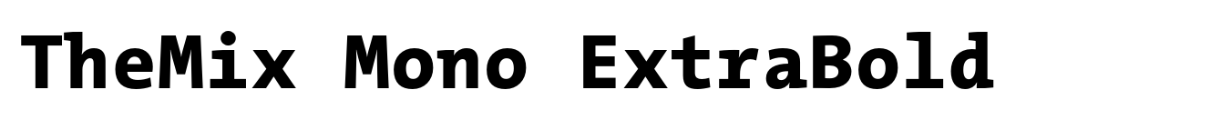 TheMix Mono ExtraBold